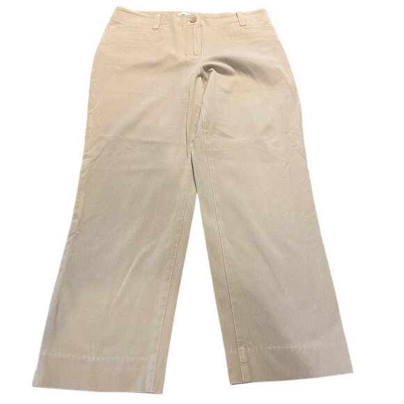 Talbots Signature Women's Pants Size 10 Beige Comfortable & Stylish Everyday W - Picture 1 of 16